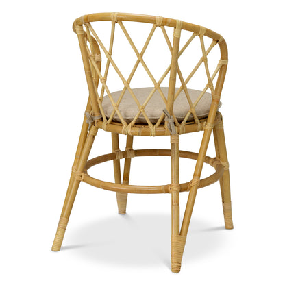 Woven Rattan Dining Chair Alvaro | Cabothousefurniture.com