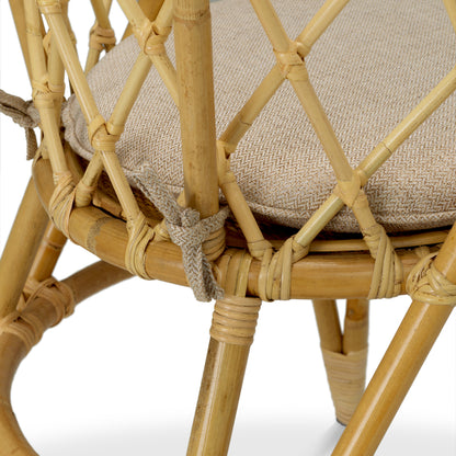 Woven Rattan Dining Chair Alvaro | Cabothousefurniture.com