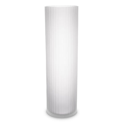 White Frosted Glass Vase Haight