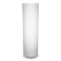 White Frosted Glass Vase Haight