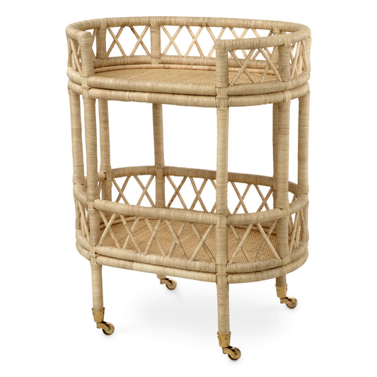Natural Rattan Trolley Dorini
