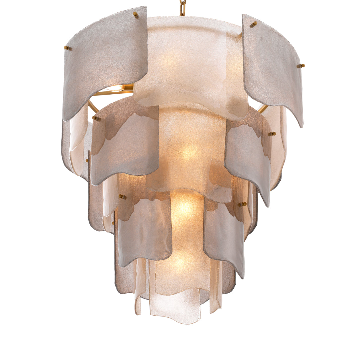 Tiered Glass Modern Chandelier Asinara