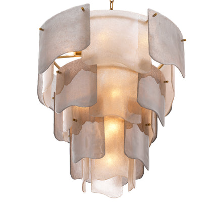 Tiered Glass Modern Chandelier Asinara