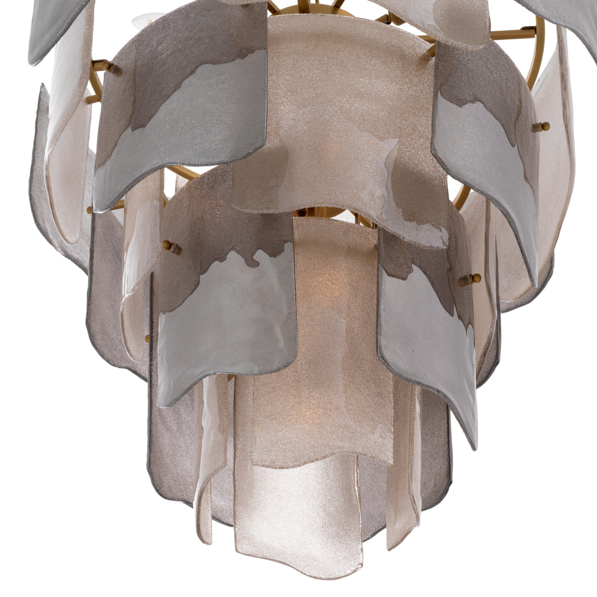 Tiered Glass Modern Chandelier Asinara