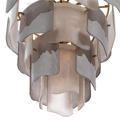 Tiered Glass Modern Chandelier Asinara
