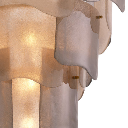 Tiered Glass Modern Chandelier Asinara