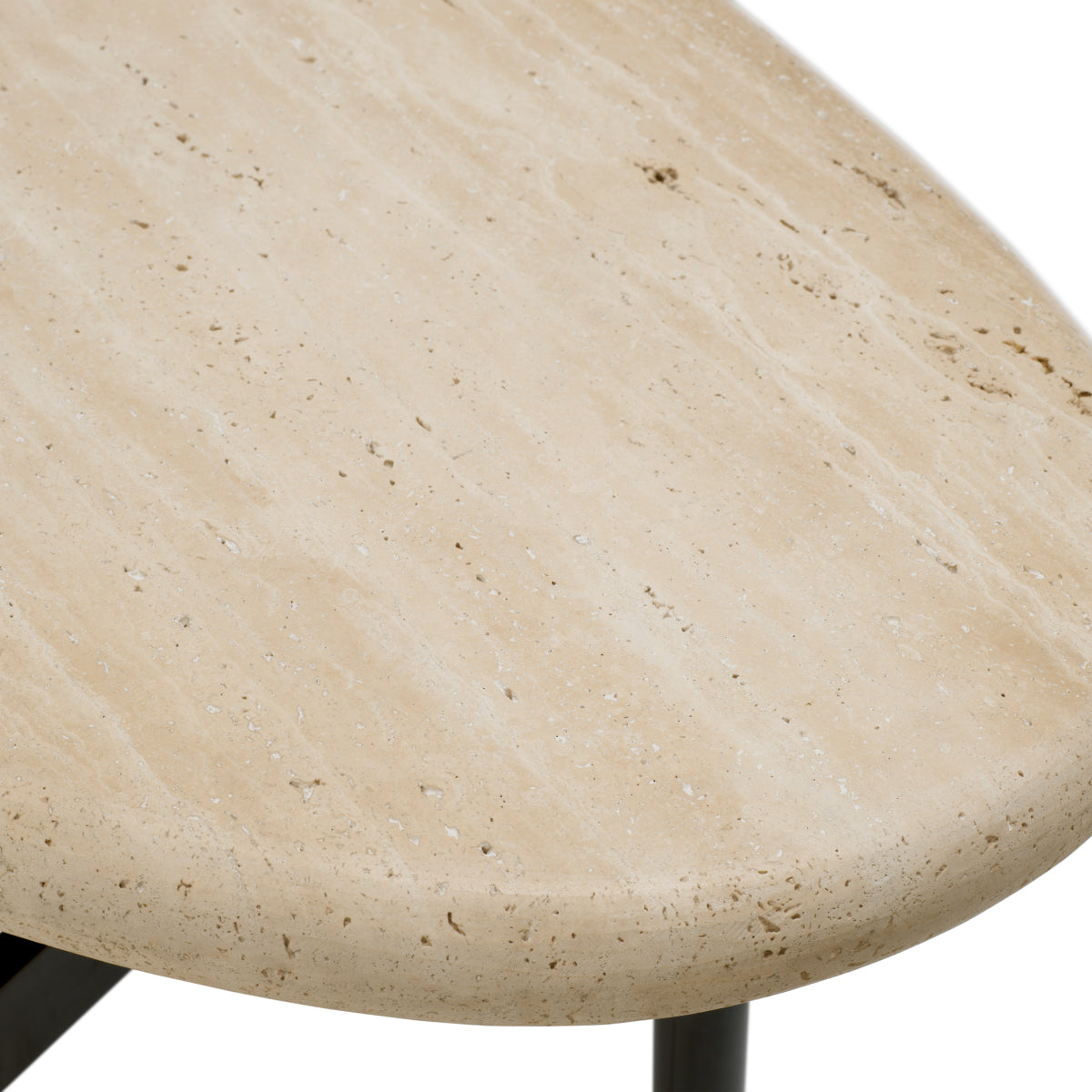 Oval Travertine Console Table Palermo | Cabothousefurniture.com