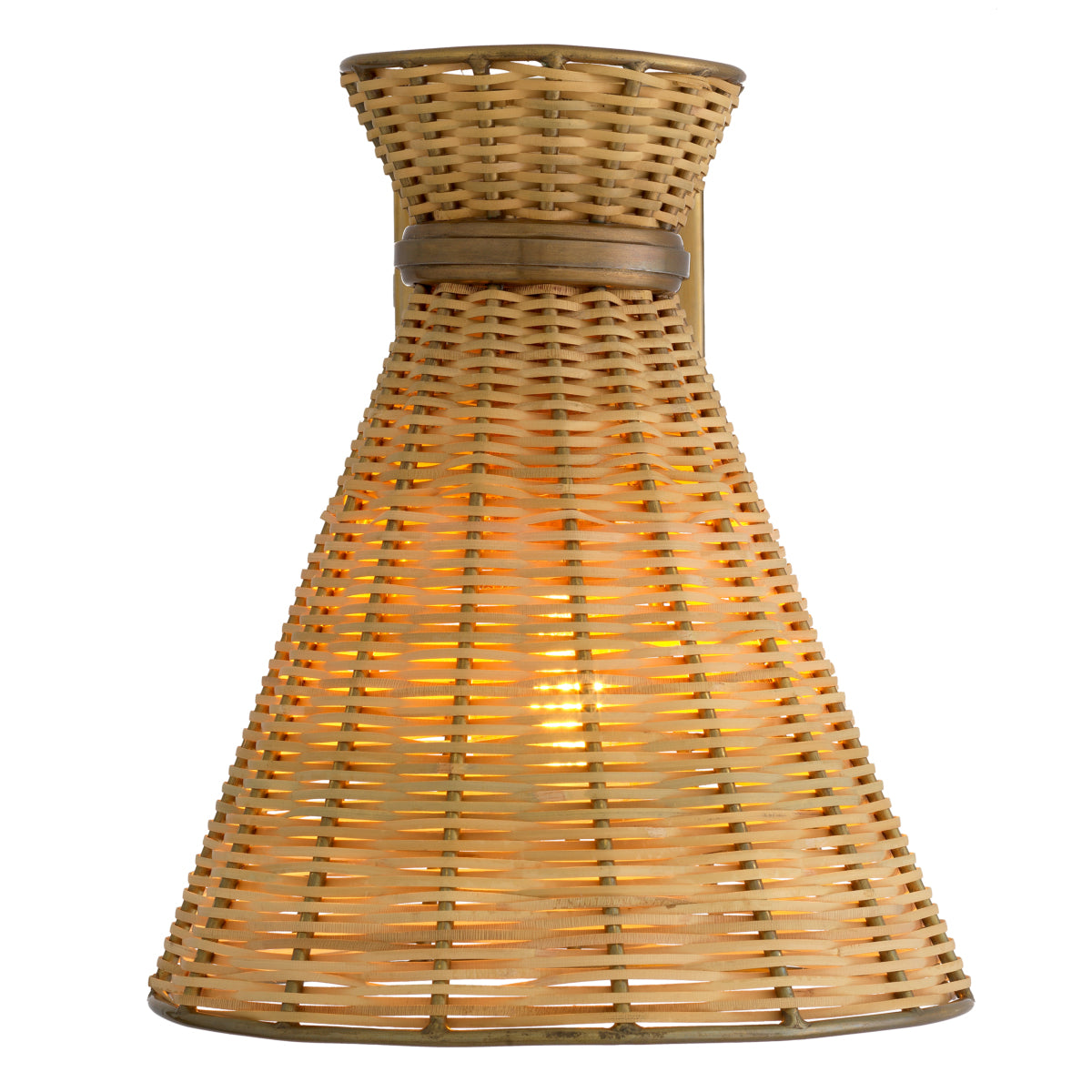 Natural Rattan Wall Lamp Kon Tiki