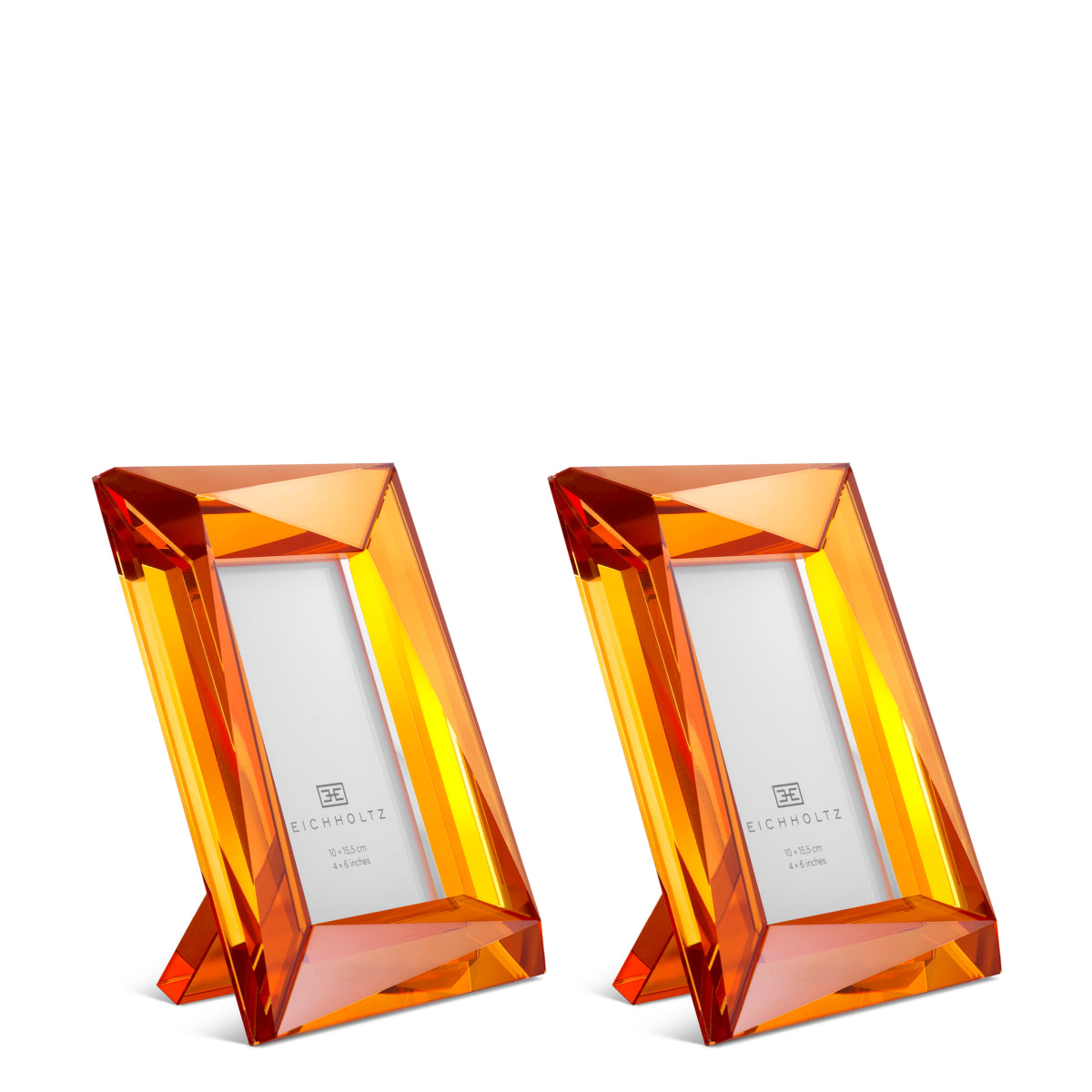 Orange Crystal Picture Frame (2) Obliquity | Cabothousefurniture.com