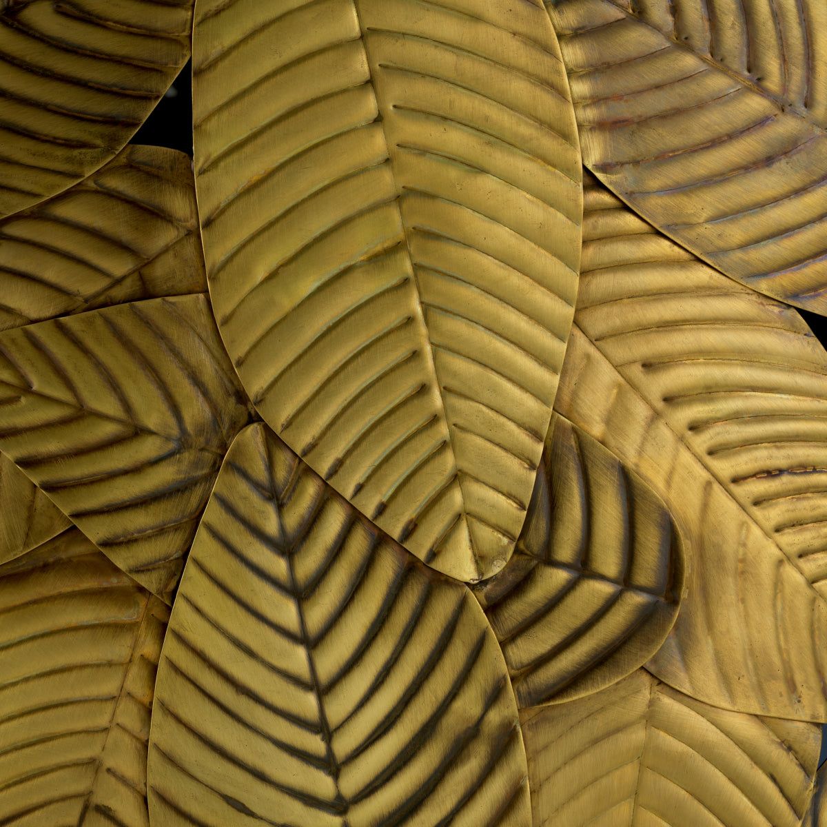 Black Glass Side Table Botanico | Cabothousefurniture.com