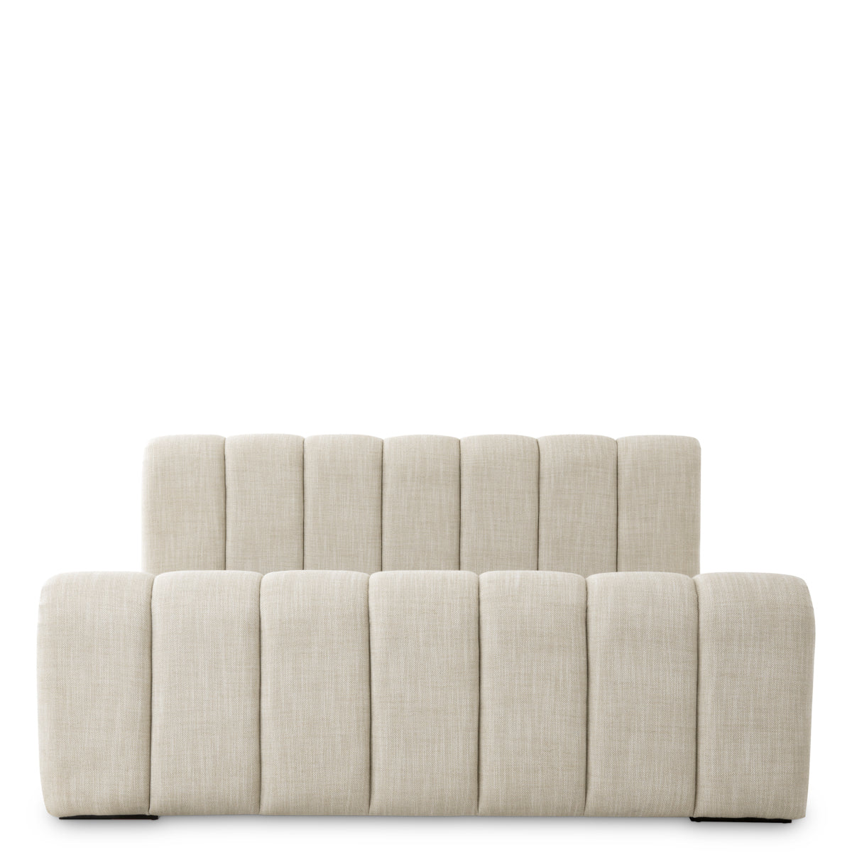 Beige Upholstered Bed Frame Kayden | Cabothousefurniture.com