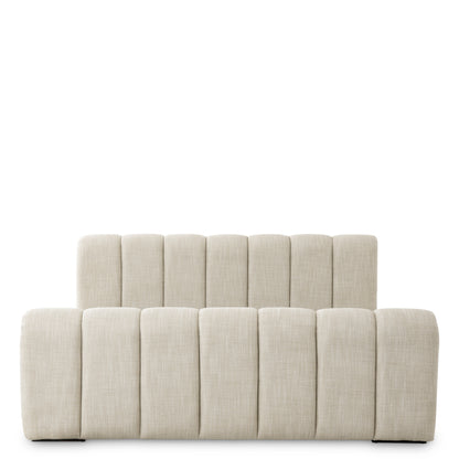 Beige Upholstered Bed Frame Kayden | Cabothousefurniture.com