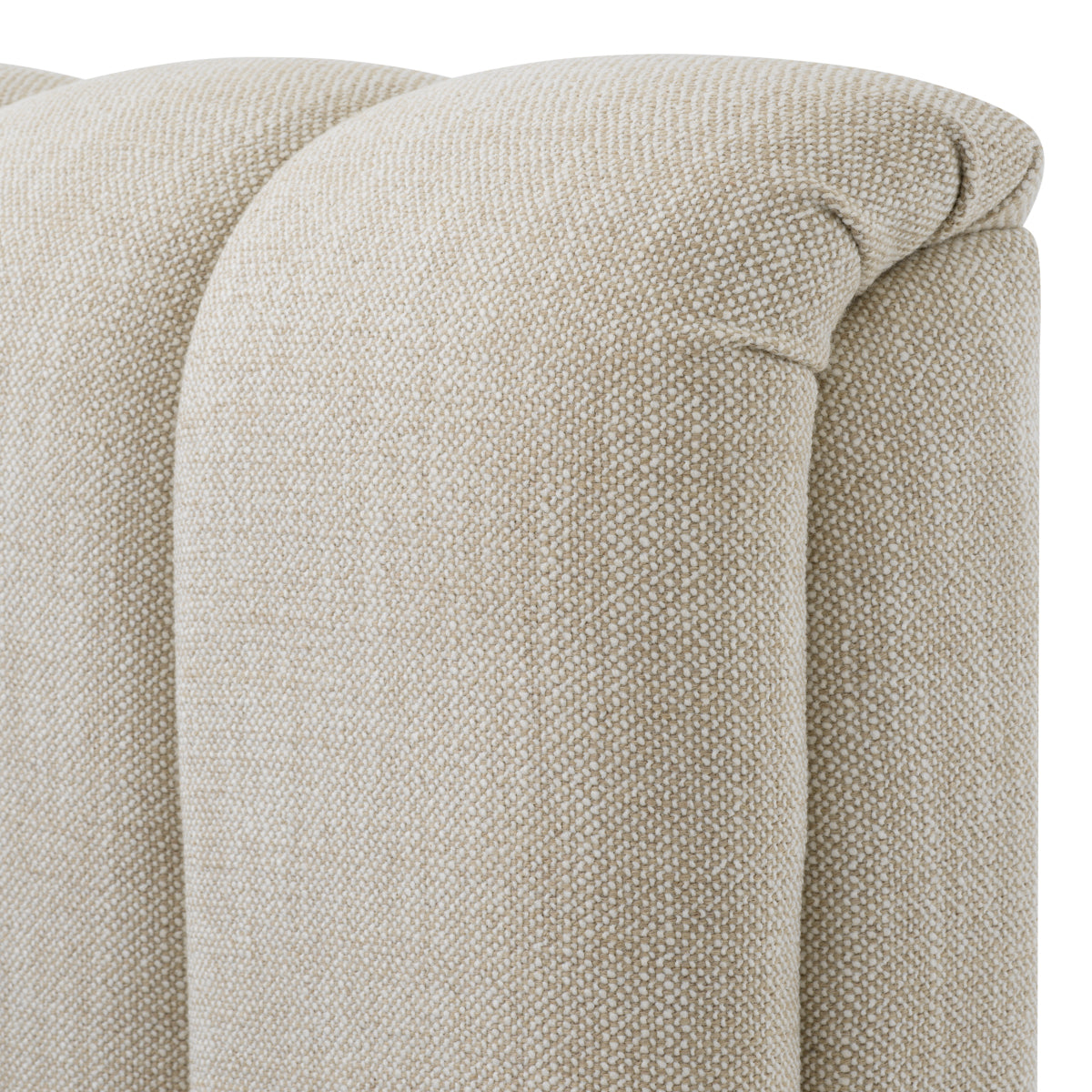 Beige Upholstered Bed Frame Kayden | Cabothousefurniture.com