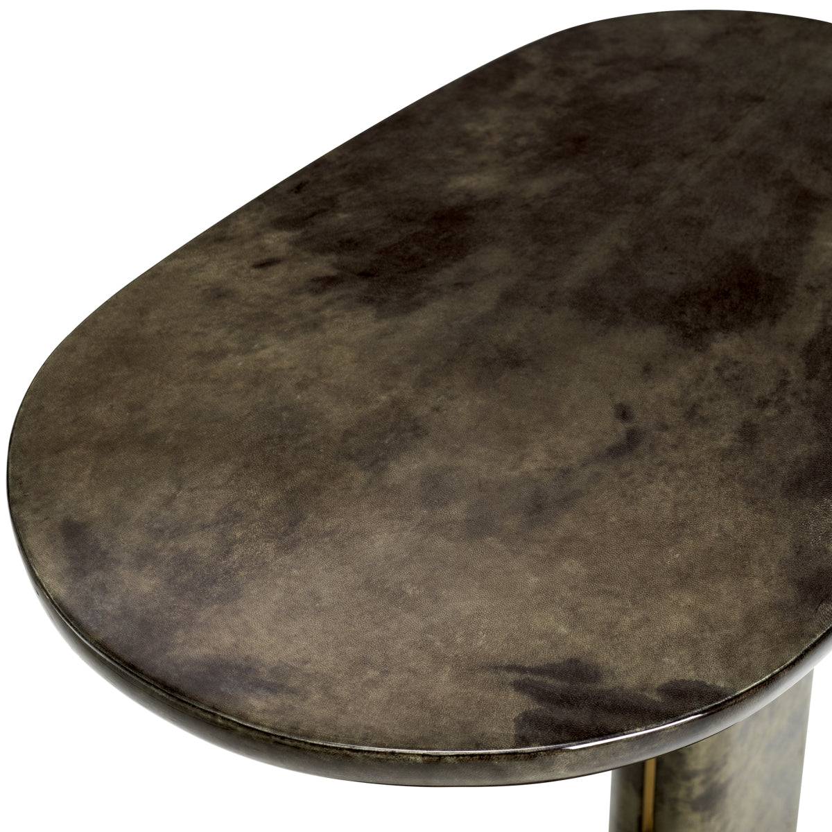 Goat Leather Side Table Manuel | Cabothousefurniture.com
