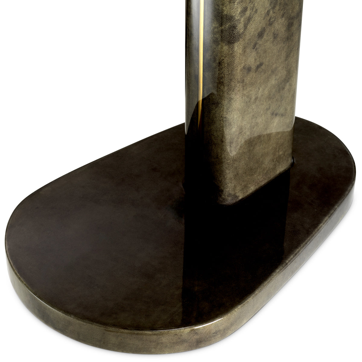 Goat Leather Side Table Manuel | Cabothousefurniture.com