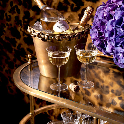 Vintage Brass Wine Cooler Clementine | Cabothousefurniture.com