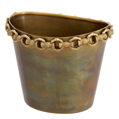 Vintage Brass Wine Cooler Clementine | Cabothousefurniture.com