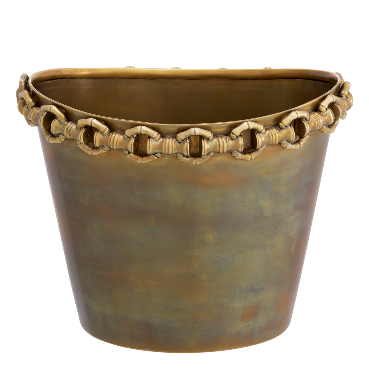 Vintage Brass Wine Cooler Clementine | Cabothousefurniture.com