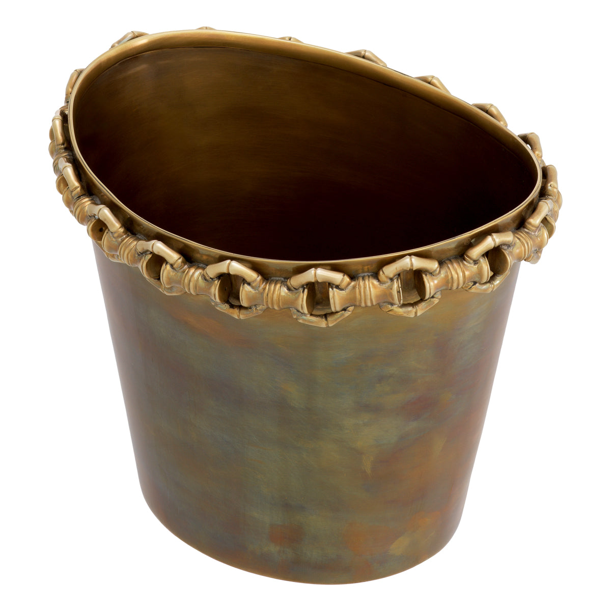 Vintage Brass Wine Cooler Clementine | Cabothousefurniture.com