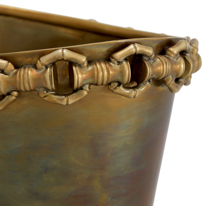 Vintage Brass Wine Cooler Clementine | Cabothousefurniture.com