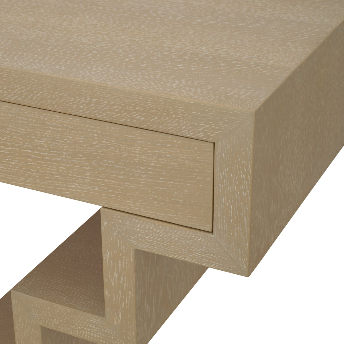 Oak Geometrical Console Table Rialto | Cabothousefurniture.com
