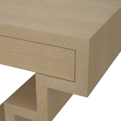Oak Geometrical Console Table Rialto | Cabothousefurniture.com