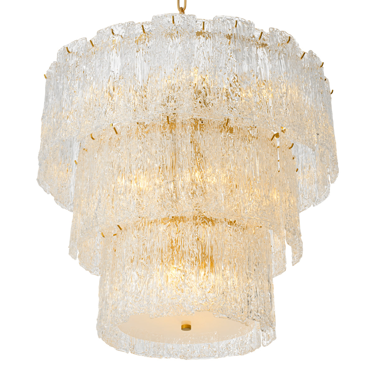 Glass Layered Chandelier Almeria | Cabothousefurniture.com