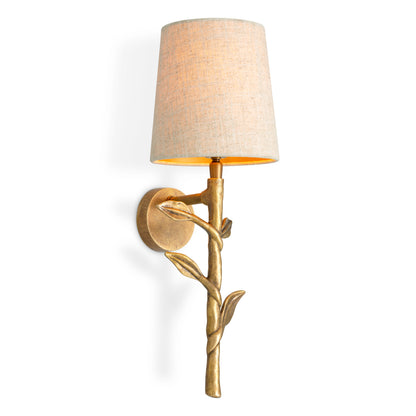 Linen Shade Wall Lamp Farini | Cabothousefurniture.com