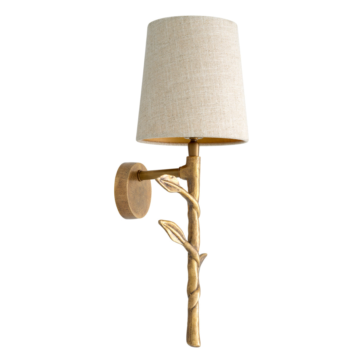 Linen Shade Wall Lamp Farini | Cabothousefurniture.com