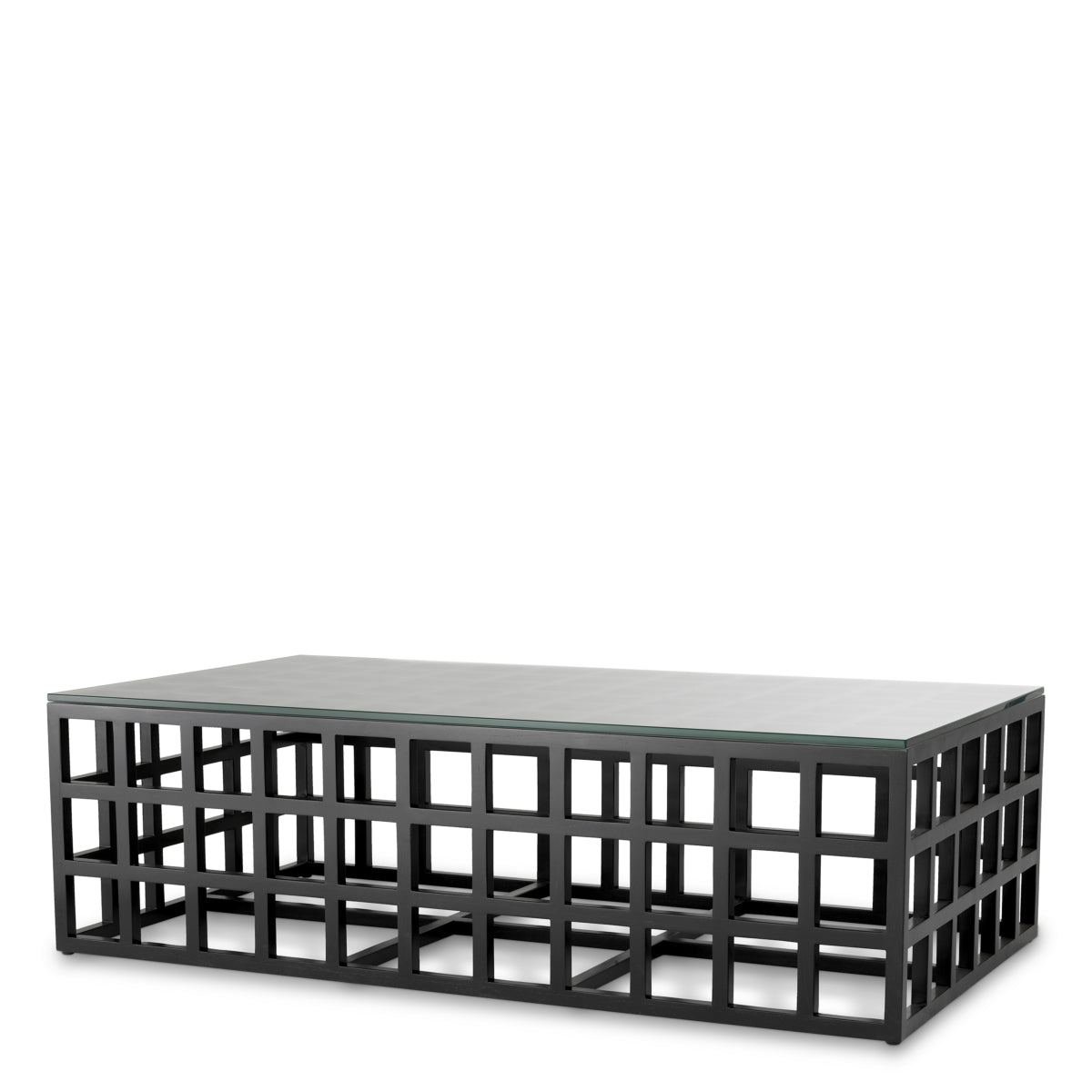 Black Framework Coffee Table Cubico | Cabothousefurniture.com