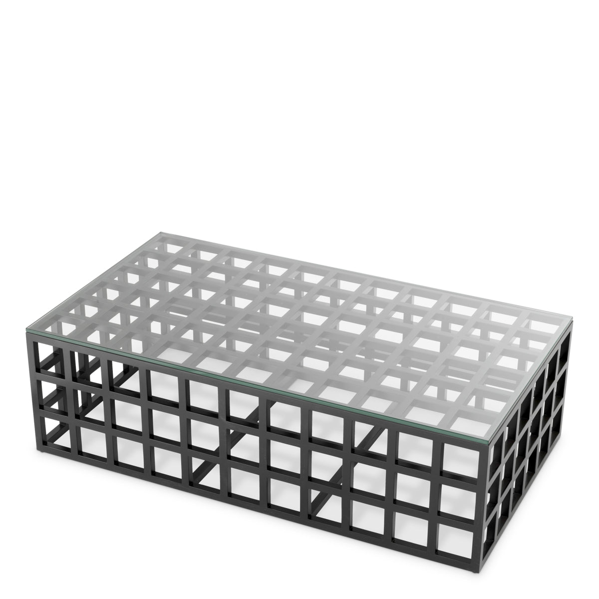 Black Framework Coffee Table Cubico | Cabothousefurniture.com