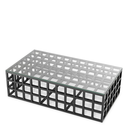 Black Framework Coffee Table Cubico | Cabothousefurniture.com