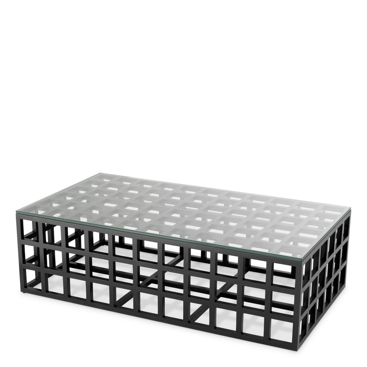 Black Framework Coffee Table Cubico | Cabothousefurniture.com