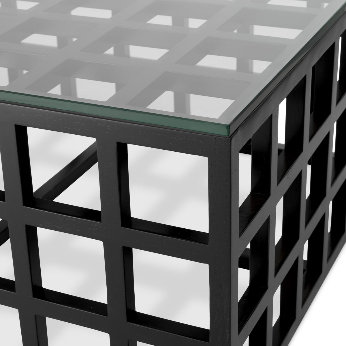 Black Framework Coffee Table Cubico | Cabothousefurniture.com