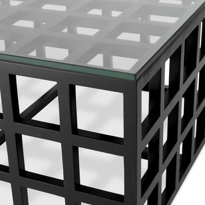 Black Framework Coffee Table Cubico | Cabothousefurniture.com