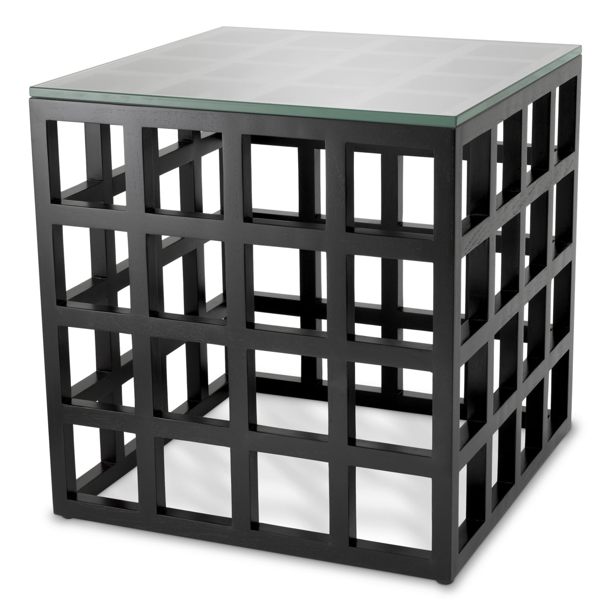 Black Framework Side Table Cubico | Cabothousefurniture.com