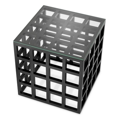 Black Framework Side Table Cubico | Cabothousefurniture.com