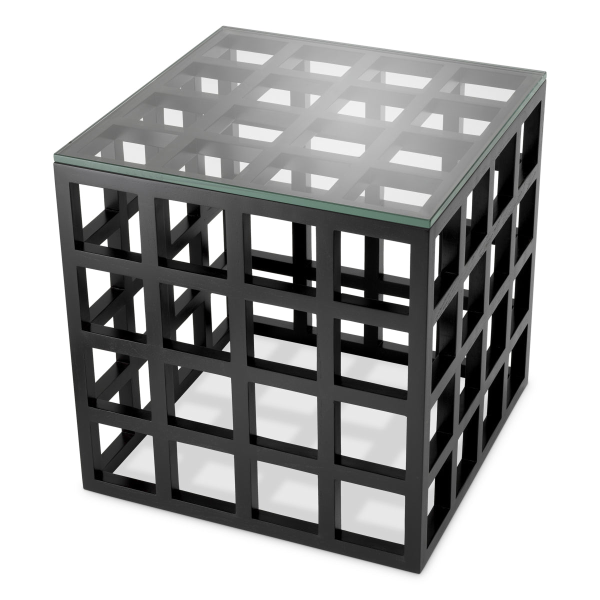 Black Framework Side Table Cubico | Cabothousefurniture.com