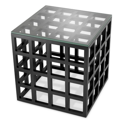 Black Framework Side Table Cubico | Cabothousefurniture.com