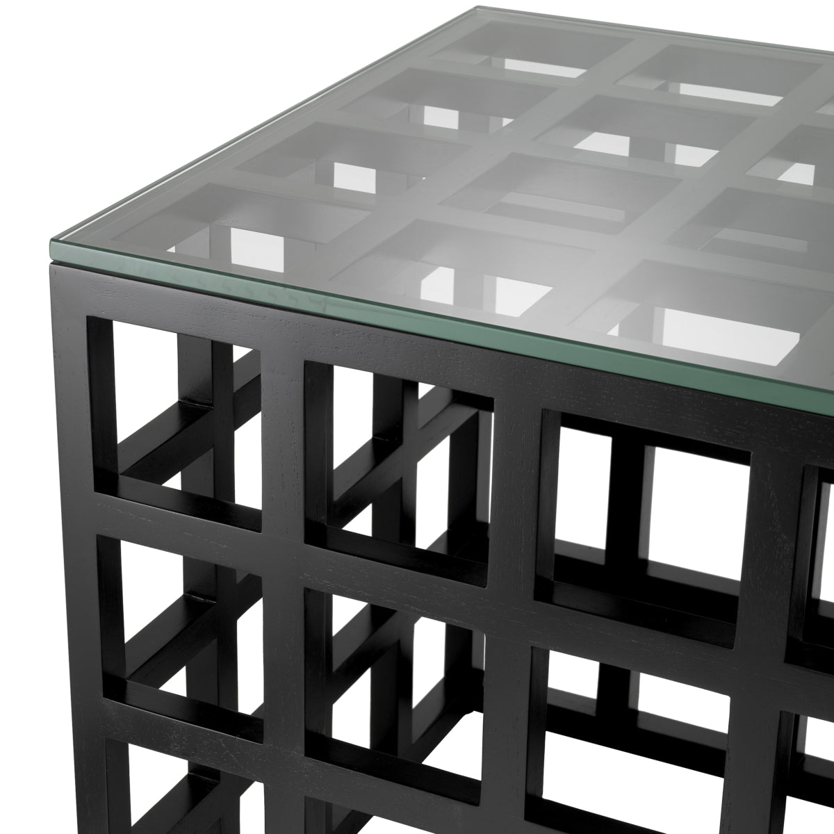Black Framework Side Table Cubico | Cabothousefurniture.com