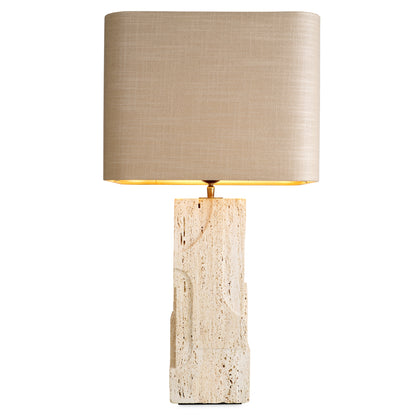 Travertine Table Lamp Mazzini | Cabothousefurniture.com