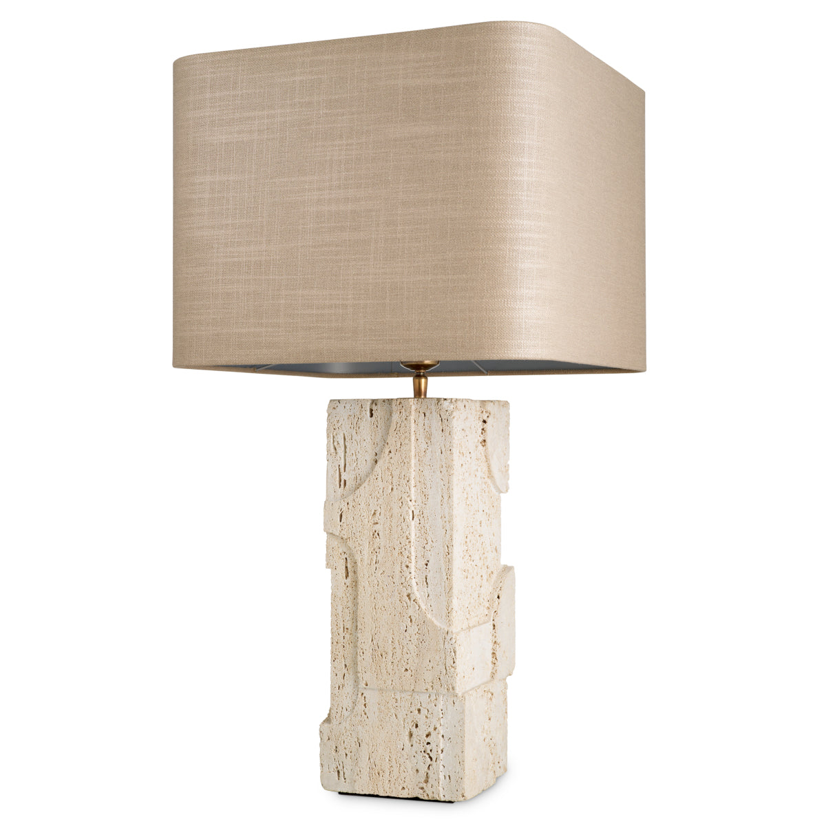 Travertine Table Lamp Mazzini | Cabothousefurniture.com
