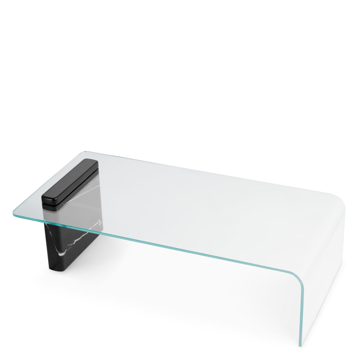 Clear Glass Coffee Table Stonecrest | Cabothousefurniture.com