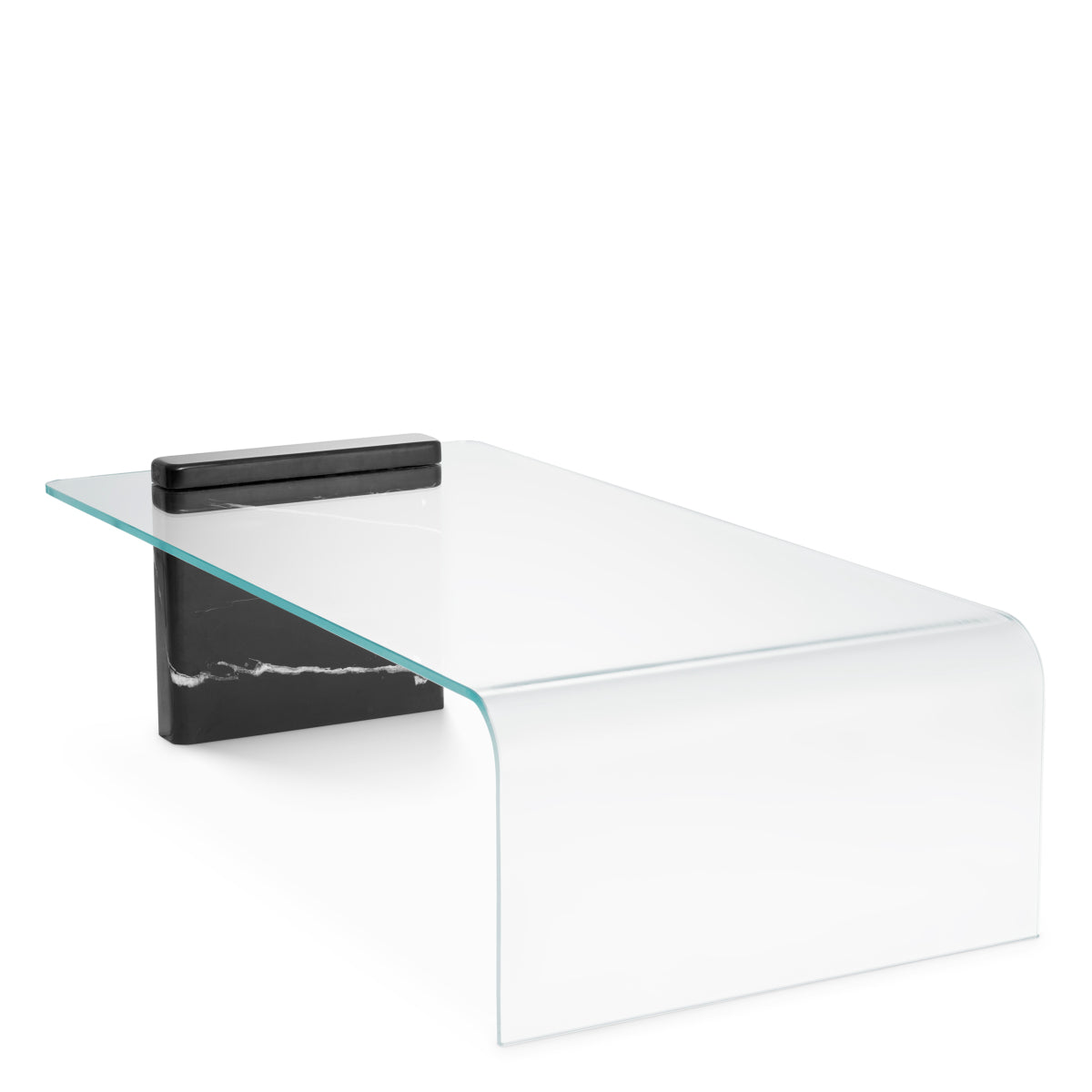 Clear Glass Coffee Table Stonecrest | Cabothousefurniture.com