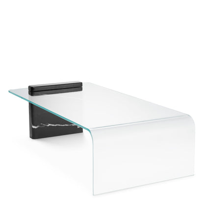 Clear Glass Coffee Table Stonecrest | Cabothousefurniture.com