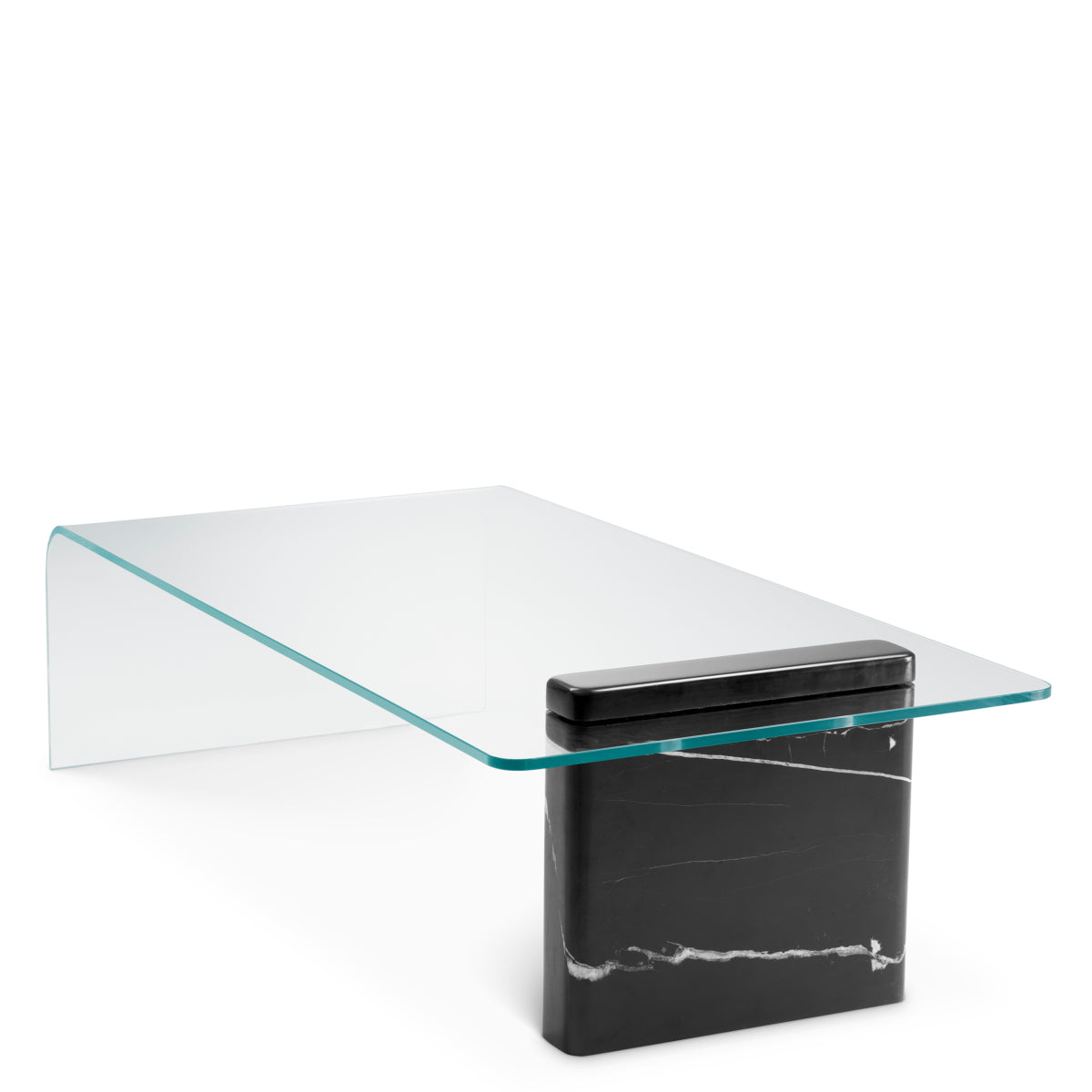Clear Glass Coffee Table Stonecrest | Cabothousefurniture.com