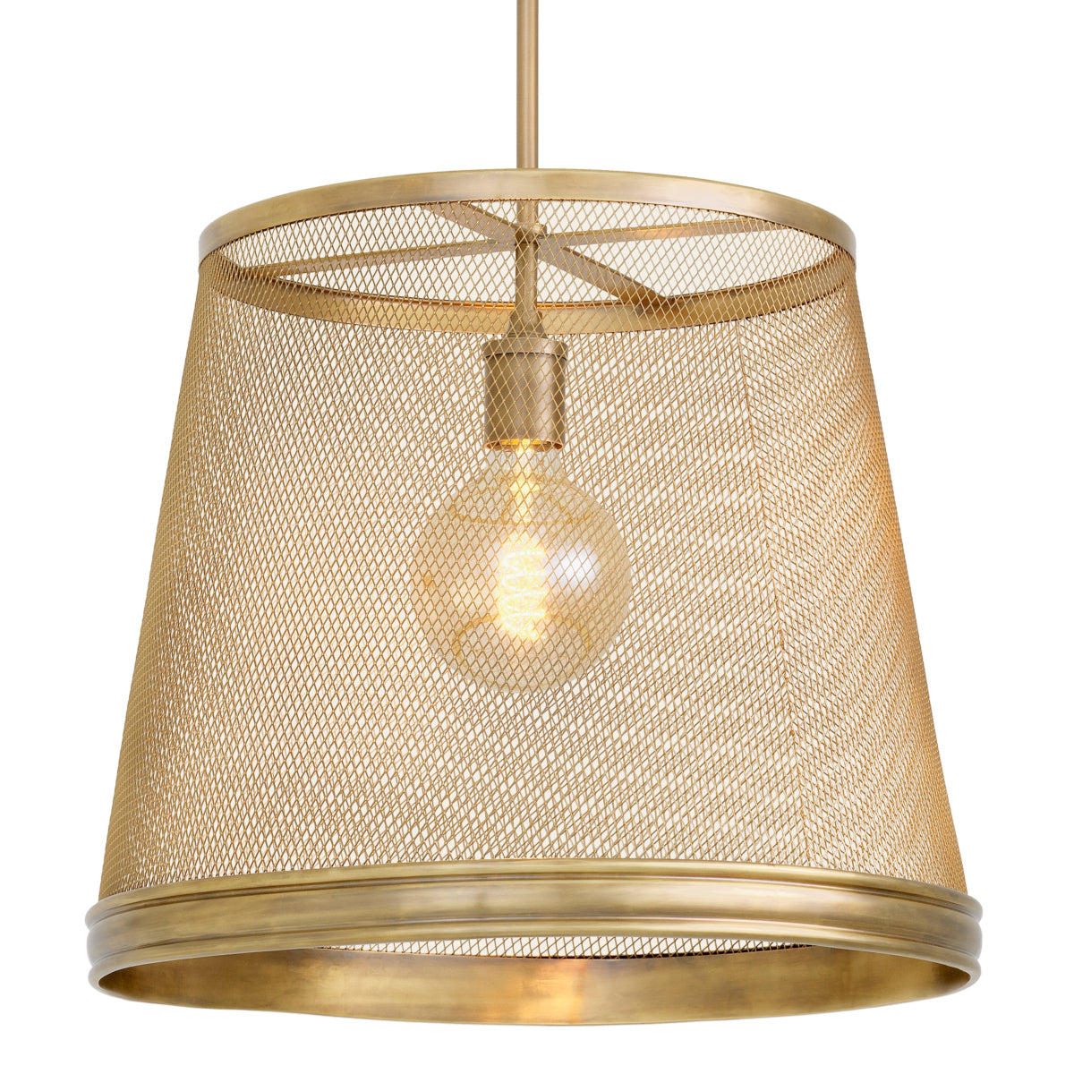 Brass Mesh Pendant Colindale | Cabothousefurniture.com