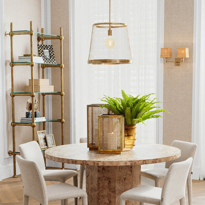 Brass Mesh Pendant Colindale | Cabothousefurniture.com