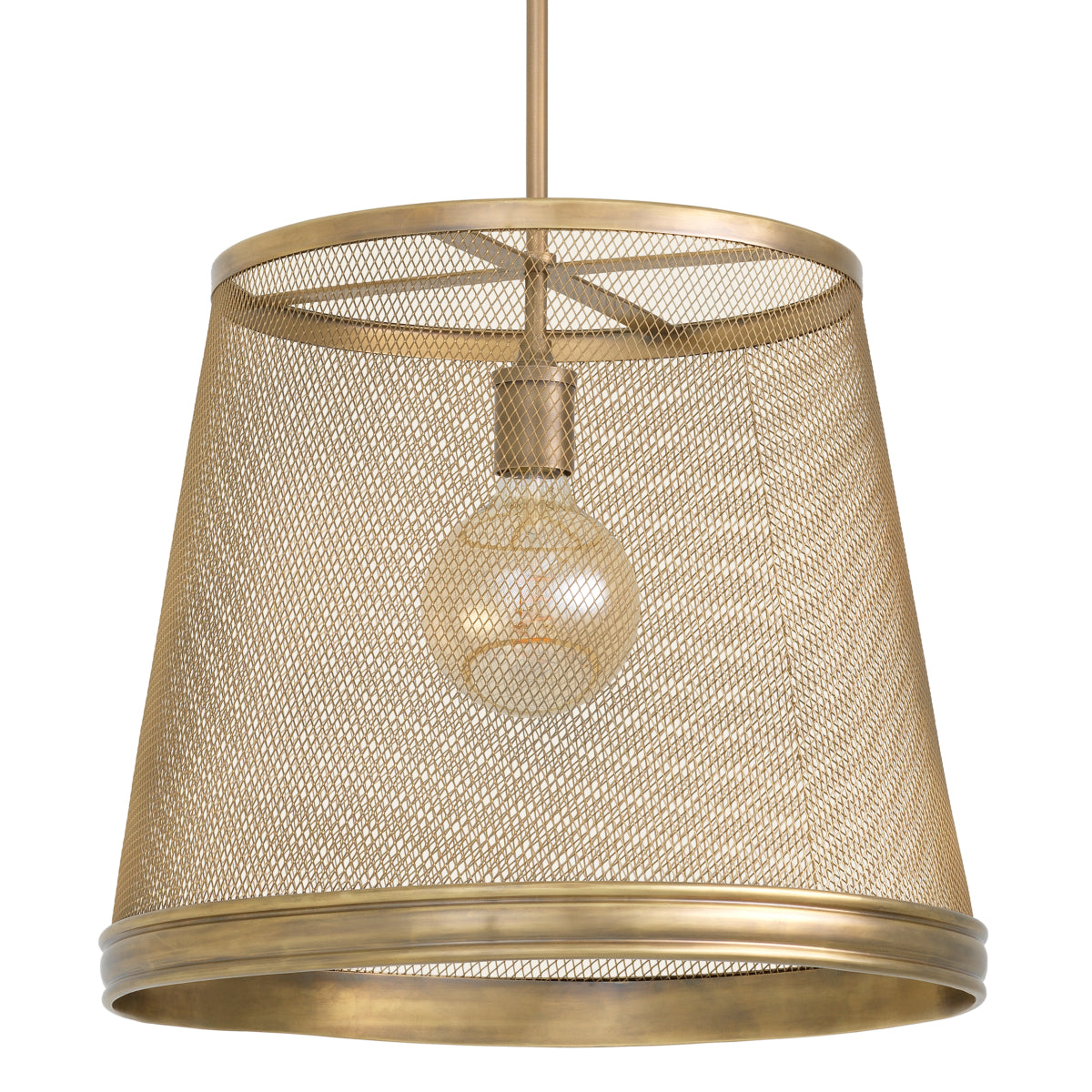 Brass Mesh Pendant Colindale | Cabothousefurniture.com