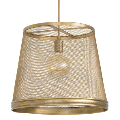 Brass Mesh Pendant Colindale | Cabothousefurniture.com